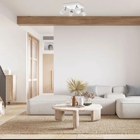 Spot RENO 4xGU10/60W/230V alb/crom