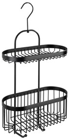WENKO 23880100 – Poliță Classic din plastic, negru, 26,5 x 47 cm