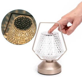 Lampă LED reîncărcabilă dimabilă Aigostar LED/1W/5V 2700/4000/6500K 1800mAh 20 cm