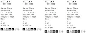 Pendul LED iluminat exterior IP65 MOTLEY negru