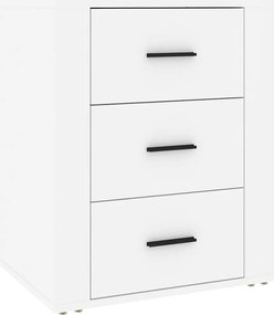 vidaXL Noptieră, alb, 50x36x60 cm, lemn compozit