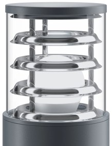 Stalp mic de exterior cu protectie IP54, Bronx gri