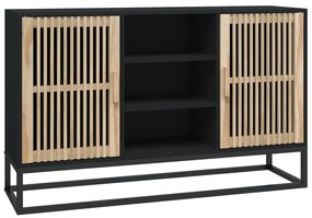 352119 vidaXL Servantă, negru, 105x30x65 cm, lemn prelucrat