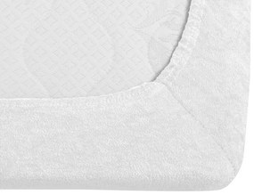 Cearsaf Frotir cu elastic 90x200 cm alb