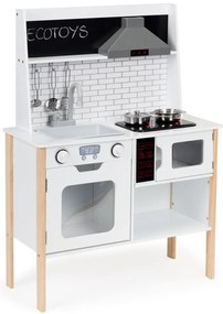 Bucătărie pentru copii din lemn cu lumini și sunete