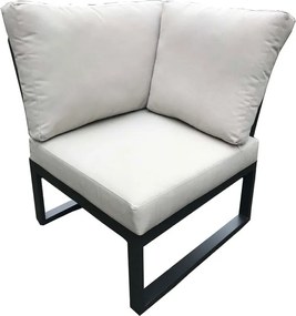 Set mobilier de grădină gri din aluminiu pentru 5 persoane Rotterdam – Rojaplast