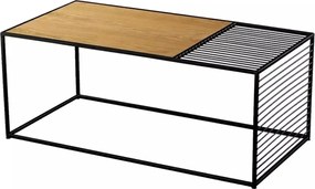 Masa de cafea Deco Homs,seria D-710,100 x 40 x 55cm, nuc/negru