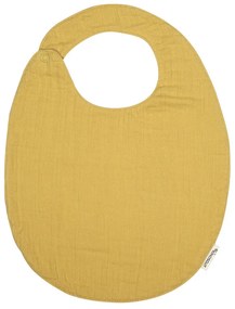 Bavețică din muselină Kindsgut Oslo, galben muștar