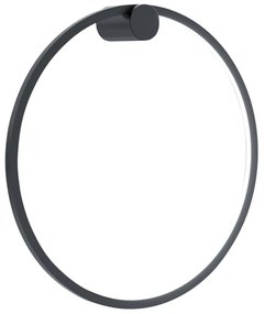 Aplica LED design modern circular IP44 Saturno Black