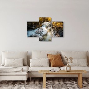 Tablou - Râul din pădure (90x60 cm)