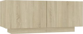 vidaXL Noptieră, stejar sonoma, 100x35x40 cm, lemn prelucrat