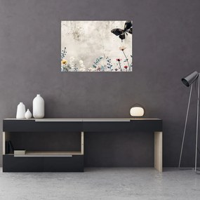 Tablou - Pajiște în beton (70x50 cm)