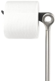 Suport pentru hârtie igienică argintiu lucios din oțel Tucan – Umbra