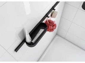 Set accesorii cabina de dus culoare negru mat Hansgrohe WallStoris 27967670 Negru mat