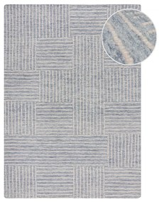 Covor albastru deschis țesut manual din lână 160x230 cm Memphis Wool – Flair Rugs