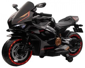 Motocicleta Electrica cu Acumulator Pentru Copii NOVOKIDS™ Super Rider GP ,12V ,3-7 ani ,Max 30 kg , Cu Sunete si Lumini LED ,USB si Bluetooth ,Roti