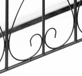 Outsunny Set de 5 garduri de grădină decorative din sârmă metalică antirugină pentru exterior, negru | Aosom Romania