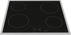 Plită ceramică încorporabilă HOMEFORT HFBK64T2B, cadru metalic, 6000 W, senzor tactil, blocare pentru copii,