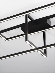 Lustra LED dimabila aplicata design modern CLEA negru 31W