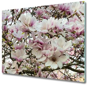 Tocator din sticla flori de magnolia