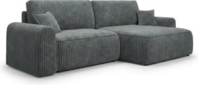 Coltar extensibil reversibil NORDEN TILIA 250x140 cm, albastru-gri