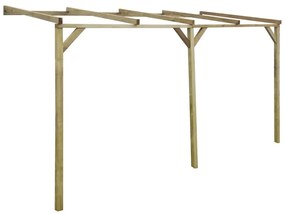 Pergola de perete, 2 x 4 x 2,2 m, lemn