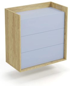 Comoda modulara Mobius S3 natur/albastru - H83
