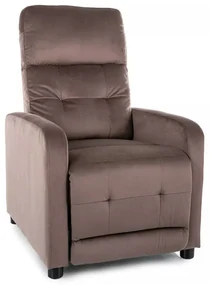 Scaun reclinabil Lennox Velvet, maro