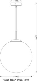 Globo 15853 - Lustră pe cablu VARUS 1xE27/40W/230V
