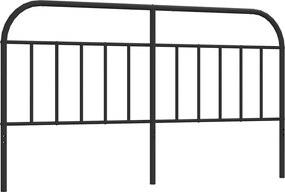 vidaXL Tăblie de pat de schimb metalică, negru, 160 cm