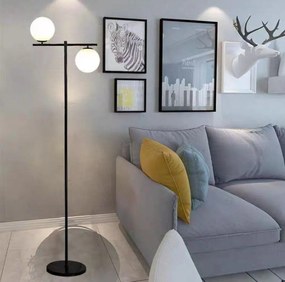Lampadar TY3012 BK – soclu E27, finisaj negru, 157 cm
