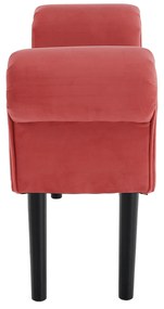 Bancă, catifea Velvet, oxy fire somonului/negru, BURDA