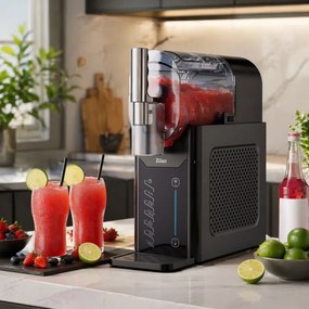 Aparat pentru deserturi inghetate (sorbet) Zilan ZLN4819, 200 W, 2 l, 5 programe automate, Control al consistentei, Autocuratare, LED, Negru
