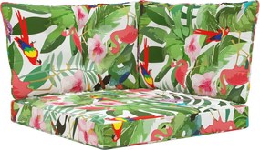 vidaXL Perna pentru canapea de exterior 3 pcs colorat Poliester