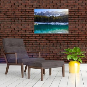 Tablou pe sticlă - Lacul Karersee (70x50 cm)