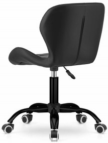 Scaun de birou negru NOTO din piele ecologica