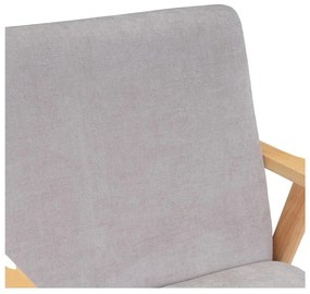 Fotoliu gri cu tapițerie din chenille Vintage – Casa Selección