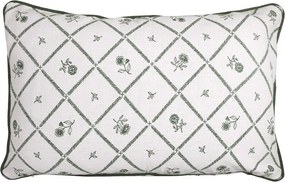 Față de pernă decorativă din bumbac organic 40x60 cm verde, „Lovisa"
