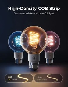 Govee - Bec LED RGBWW dimabil Smart MATTER G80 E27/5W/230V 2700-6500K Wi-Fi