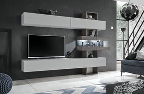 Mobilier living Telma 20 DGPG TK (gri perlă + gri stejar) (cu iluminat). 1024027