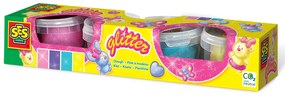 Plastilina cu glitter - 4 x 90 gr