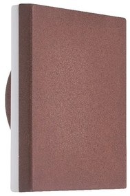 Aplica LED de perete iluminat exterior ambiental IP54 BORA corten