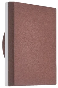 Aplica LED de perete iluminat exterior ambiental IP54 BORA corten