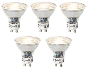 Set de 5 becuri LED GU10 reglabile 7W 600 lm 3000K