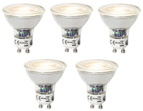 Set de 5 becuri LED GU10 reglabile 7W 600 lm 3000K