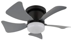 Globo 03609A - Ventilator de tavan HINES cu LED dimabil, 10W/230V, cu telecomandă, gri
