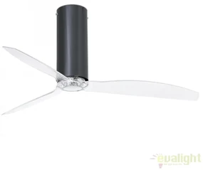 Ventilator cu telecomanda Tube negru lucios / transparent 32035