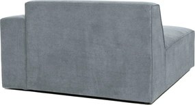 Modul pentru canapea gri cu tapițerie din catifea reiată (cu colț pe partea dreaptă) Sting – Scandic
