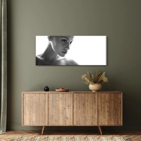 Tablou - Portretul femeii, alb- negru (120x50 cm)