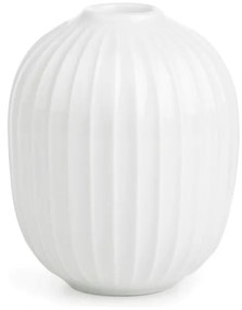 Sfeșnic din porțelan Kähler Design Hammersho, înălțime 10 cm, alb